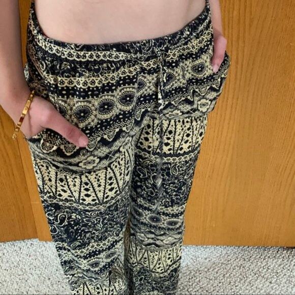 Urban Outfitters Staring at Stars High Rise Bohemian Palazzo Pants Size Med - Picture 4 of 14